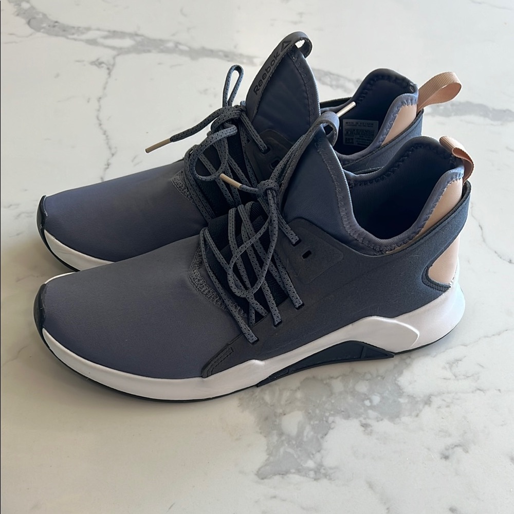 Reebok Blue and Purple Athletic Shoes with Breathable Design